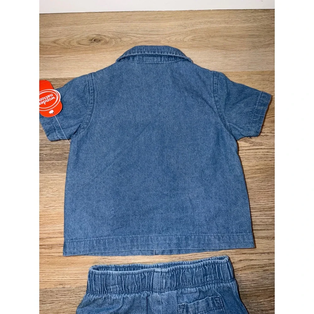 Boy denim outfit set 12 months